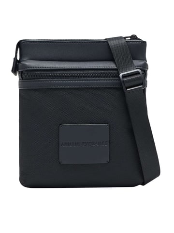 Armani Exchange Bolso Bandolera Con Logo, Negro
