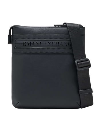 Armani Exchange Bolso Bandolera Plano, Negro
