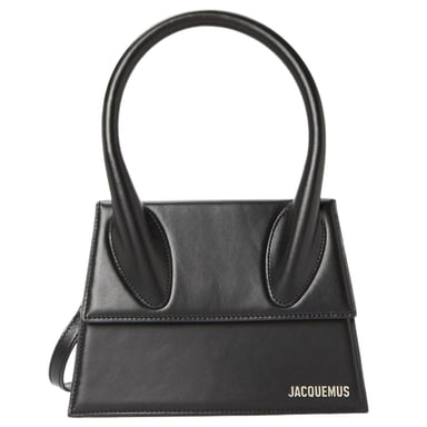 Bolso Jacquemus Le Grand Chiquito Negro Y Plateado