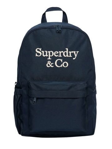 Superdry Mochila Con El Logotipo De La Empresa, Azul