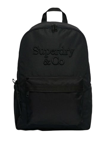 Superdry Mochila Con El Logotipo De La Empresa, Negro
