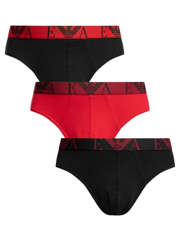 Emporio Armani 3 Pack Briefs, Multicolor