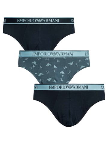 Emporio Armani 3 Pack Briefs, Multicolor