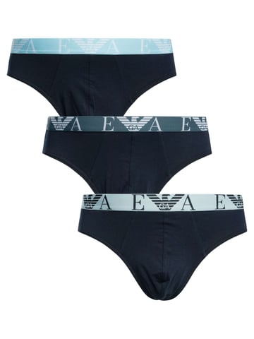 Emporio Armani 3 Pack Briefs, Multicolor