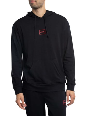 HUGO Sudadera Con Capucha Laze Lounge, Negro