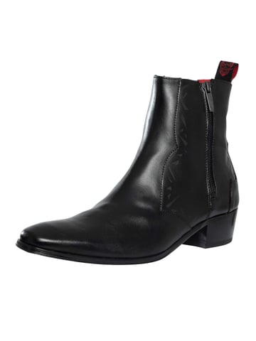 Jeffery West Botas Chelsea De Cuero Carlito, Negro