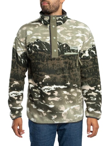 Columbia Polar Con Medio Broche De Presión Estampado Helvetia II, Verde