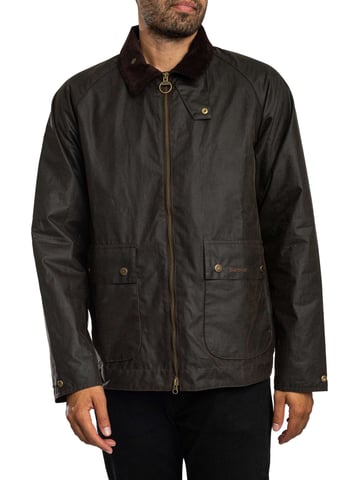 Barbour Chaqueta Corta De Cera Bedale, Verde
