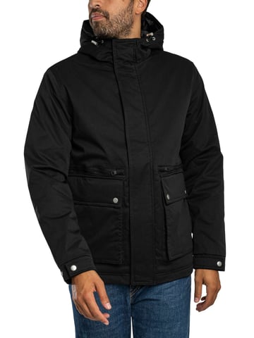 Jack & Jones Chaqueta Parka Wolf, Negro