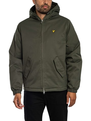 Lyle & Scott Chaqueta Acolchada Con Capucha Y Cremallera, Verde