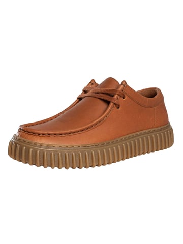 Clarks Zapatos De Cuero Torhill Lo, Marrón
