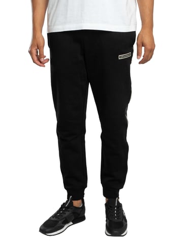 EA7 Pantalones Deportivos Ajustados Con Logo De Caja, Negro