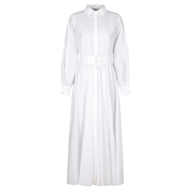 Vestido Camisero Largo Blanco Con Botones Ted Baker Ene