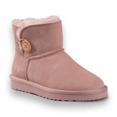 Aus Wooli Australia Bota corta unisex con botones Cabarita de piel de oveja