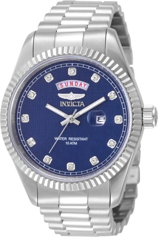Invicta Specialty 51043 Reloj de hombre - Movimiento de cuarzo - Acero inoxidable con esfera azul - 43 mm