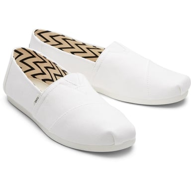 TOMS Men's Alpargata Shoes White 34898-59712-07