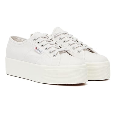 Superga Classic Flatforms 2790 Womens Grey Trainers