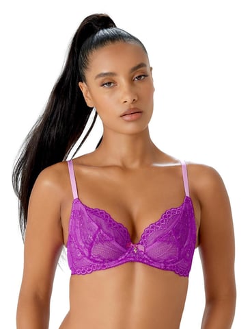 Superboost Lace Non Padded Plunge Bra - Orchid