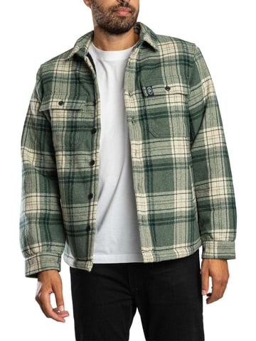 Superdry Sobrecamisa Miller Con Forro Borg, Verde