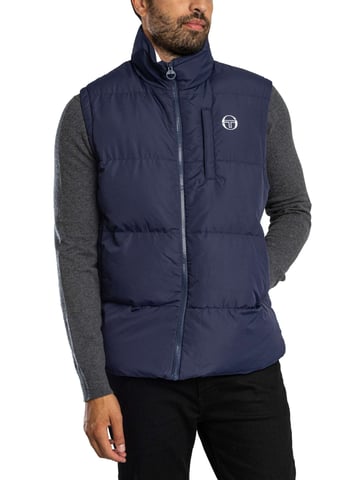 Sergio Tacchini Chaleco Acolchado De La Cancha, Azul