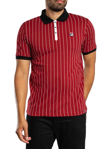 Fila Polo Clásico A Rayas Vintage BB1, Rojo