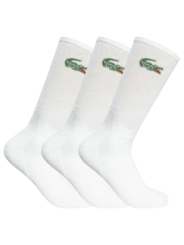 Lacoste Pack De 3 Pares De Calcetines, Blanco