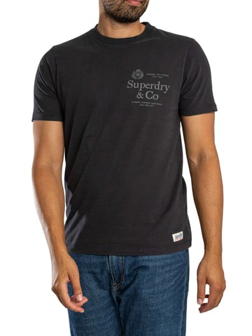 Superdry Camiseta Relajada De La Compañía 1954, Azul
