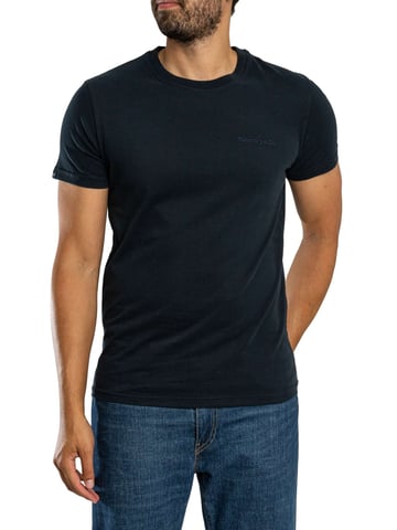 Superdry Camiseta Con El Logotipo Esencial De La Empresa, Azul