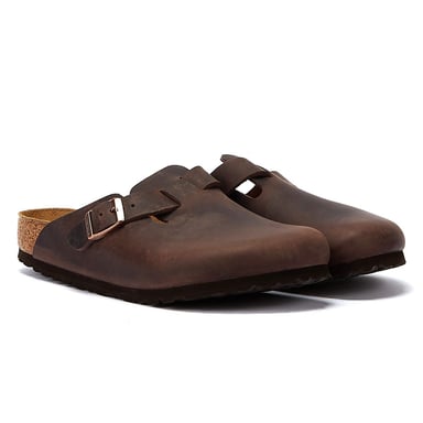 Birkenstock Boston Oiled Nubuck Leather Unisex Clogs