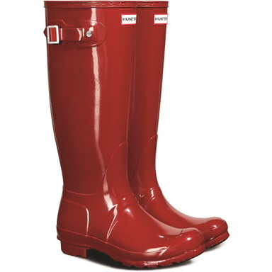 Hunter Original Tall Gloss Patterned Wellingtons
