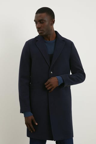 Signature 3 Button Epsom Overcoat