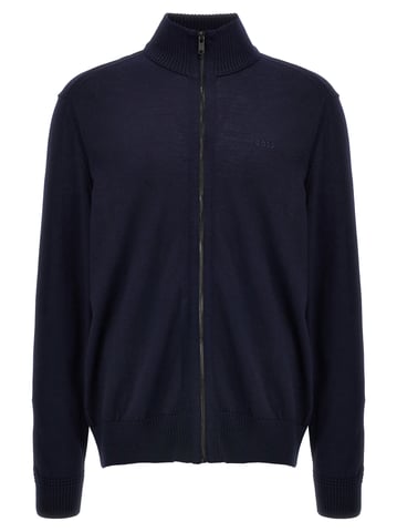 Cárdigan de Lana Azul Hugo Boss