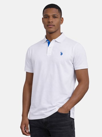 Polo para hombre U.S. Polo Assn. de algodón piqué