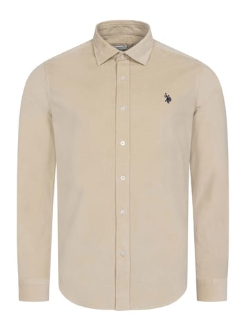 Camisa de pana para hombre U.S. Polo Assn. con algodón elástico