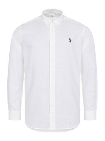 Camisa de lino para hombre U.S. Polo Assn. de mezcla lino y algodón