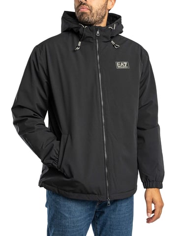 EA7 Chaqueta Con Logo, Negro