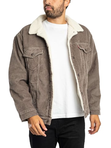 Levi's Chaqueta Sherpa De Corte Relajado, Gris