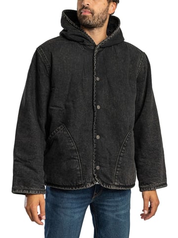 Levi's Chaqueta Sherpa Con Capucha Deck, Negro