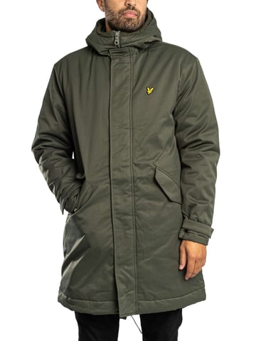 Lyle & Scott Chaqueta Parka Acolchada Con Cola De Pez, Verde