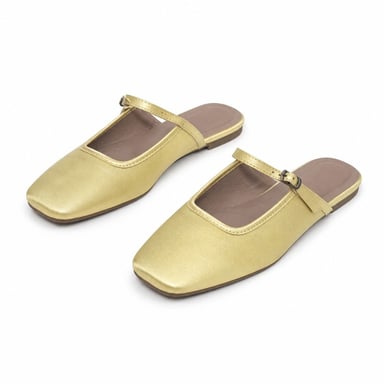 Bailarina Merceditas Para Mujer, Color Verde Claro. Montevita Luccaza 105308