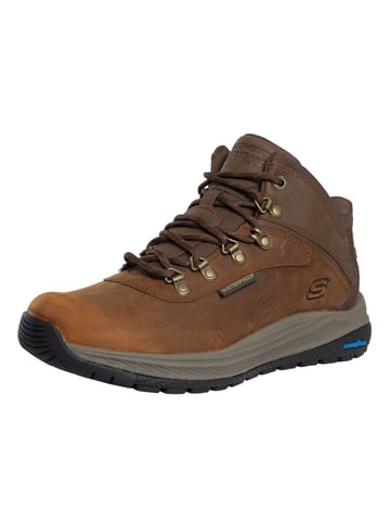 Skechers Botas Meroe De Corte Relajado, Impermeables Y Sin Cordones, Marrón
