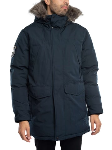 Superdry Chaqueta De Parka Sintética Everest, Azul