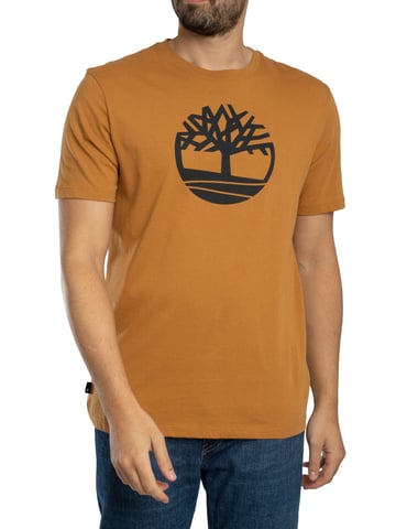 Timberland Camiseta Con Logo De Árbol, Marrón