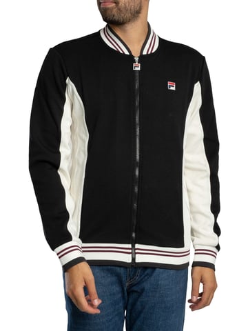Fila Chaqueta Deportiva De Béisbol Settanta, Negro