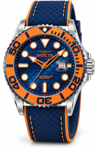 Invicta Grand Diver 51085 Reloj de Hombre - Movimiento de Cuarzo - Acero Inoxidable con Esfera Azul - 48 mm