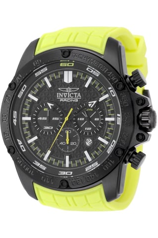 Invicta Speedway 50314 Reloj para Hombre - Movimiento de Cuarzo - Acero Inoxidable con Esfera Negra - 52 mm