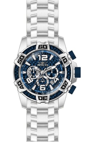 Invicta Pro Diver 51014 Reloj de Hombre - Movimiento de Cuarzo - Acero Inoxidable con Esfera Azul - 50 mm