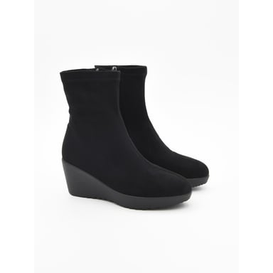Botín de cuña Purapiel para mujer Bro3 , color negro 104925