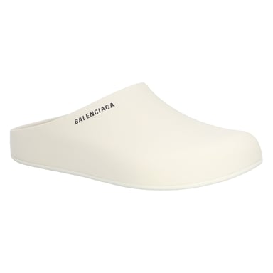 Balenciaga Mule Slide In Nacre Beige
