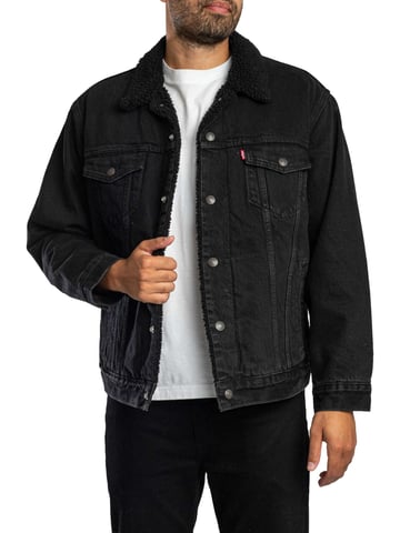 Levi's Chaqueta Sherpa De Corte Relajado, Negro